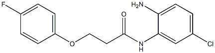 N-(2-amino-5-chlorophenyl)-3-(4-fluorophenoxy)propanamide Structure