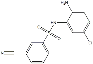 N-(2-amino-5-chlorophenyl)-3-cyanobenzene-1-sulfonamide Structure