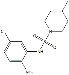 N-(2-amino-5-chlorophenyl)-4-methylpiperidine-1-sulfonamide Struktur