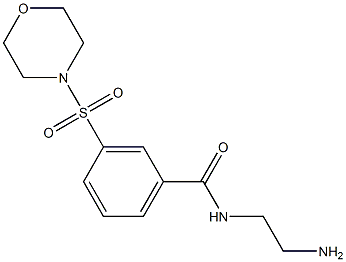 N-(2-aminoethyl)-3-(morpholin-4-ylsulfonyl)benzamide Struktur