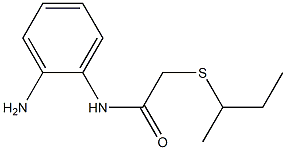 N-(2-aminophenyl)-2-(butan-2-ylsulfanyl)acetamide Structure