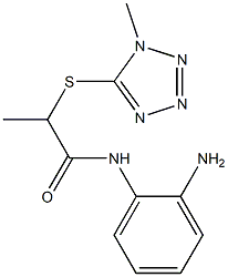N-(2-aminophenyl)-2-[(1-methyl-1H-1,2,3,4-tetrazol-5-yl)sulfanyl]propanamide Structure