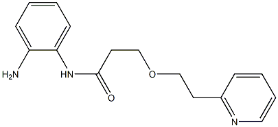 N-(2-aminophenyl)-3-[2-(pyridin-2-yl)ethoxy]propanamide Structure