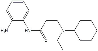 N-(2-aminophenyl)-3-[cyclohexyl(ethyl)amino]propanamide Structure