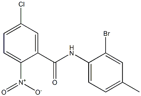 N-(2-bromo-4-methylphenyl)-5-chloro-2-nitrobenzamide Structure