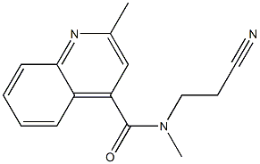 N-(2-cyanoethyl)-N,2-dimethylquinoline-4-carboxamide Structure