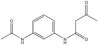 N-(3-acetamidophenyl)-3-oxobutanamide Struktur