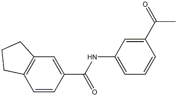 N-(3-acetylphenyl)-2,3-dihydro-1H-indene-5-carboxamide Structure