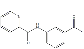 N-(3-acetylphenyl)-6-methylpyridine-2-carboxamide Structure