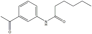 N-(3-acetylphenyl)hexanamide Struktur