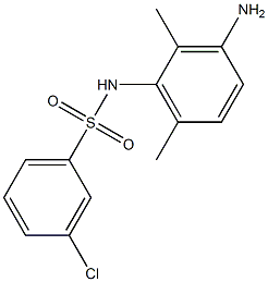 N-(3-amino-2,6-dimethylphenyl)-3-chlorobenzene-1-sulfonamide Structure
