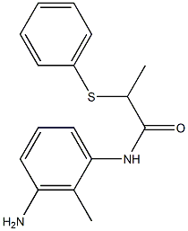N-(3-amino-2-methylphenyl)-2-(phenylsulfanyl)propanamide Structure