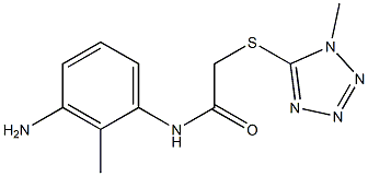 N-(3-amino-2-methylphenyl)-2-[(1-methyl-1H-1,2,3,4-tetrazol-5-yl)sulfanyl]acetamide