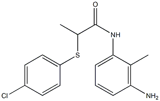N-(3-amino-2-methylphenyl)-2-[(4-chlorophenyl)sulfanyl]propanamide