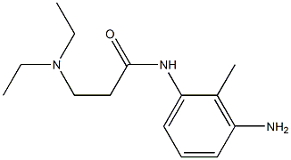 N-(3-amino-2-methylphenyl)-3-(diethylamino)propanamide Structure