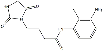 N-(3-amino-2-methylphenyl)-4-(2,5-dioxoimidazolidin-1-yl)butanamide Struktur
