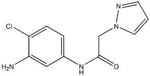 N-(3-amino-4-chlorophenyl)-2-(1H-pyrazol-1-yl)acetamide Structure