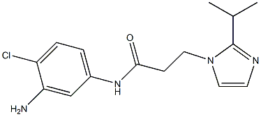 N-(3-amino-4-chlorophenyl)-3-[2-(propan-2-yl)-1H-imidazol-1-yl]propanamide Struktur