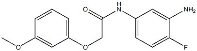 N-(3-amino-4-fluorophenyl)-2-(3-methoxyphenoxy)acetamide Struktur