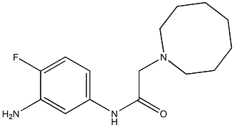 N-(3-amino-4-fluorophenyl)-2-(azocan-1-yl)acetamide Structure