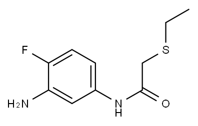 N-(3-amino-4-fluorophenyl)-2-(ethylsulfanyl)acetamide