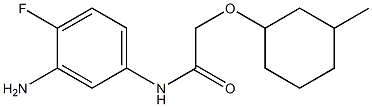 N-(3-amino-4-fluorophenyl)-2-[(3-methylcyclohexyl)oxy]acetamide Structure