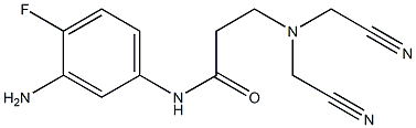 N-(3-amino-4-fluorophenyl)-3-[bis(cyanomethyl)amino]propanamide