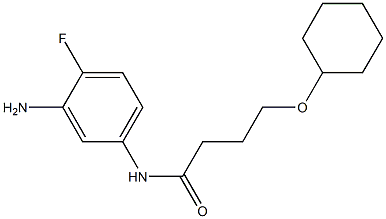 N-(3-amino-4-fluorophenyl)-4-(cyclohexyloxy)butanamide Structure