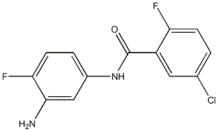 N-(3-amino-4-fluorophenyl)-5-chloro-2-fluorobenzamide Struktur