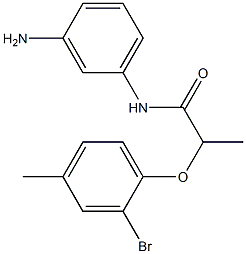 N-(3-aminophenyl)-2-(2-bromo-4-methylphenoxy)propanamide