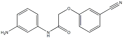 N-(3-aminophenyl)-2-(3-cyanophenoxy)acetamide Structure
