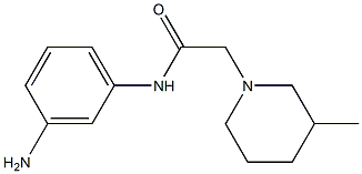 N-(3-aminophenyl)-2-(3-methylpiperidin-1-yl)acetamide Struktur