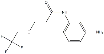 N-(3-aminophenyl)-3-(2,2,2-trifluoroethoxy)propanamide Struktur