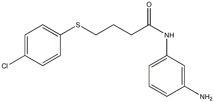 N-(3-aminophenyl)-4-[(4-chlorophenyl)sulfanyl]butanamide