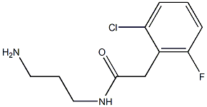 N-(3-aminopropyl)-2-(2-chloro-6-fluorophenyl)acetamide