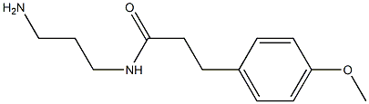 N-(3-aminopropyl)-3-(4-methoxyphenyl)propanamide 化学構造式