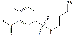 N-(3-aminopropyl)-4-methyl-3-nitrobenzene-1-sulfonamide Structure