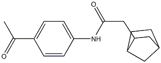 N-(4-acetylphenyl)-2-bicyclo[2.2.1]hept-2-ylacetamide Structure