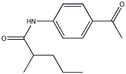 N-(4-acetylphenyl)-2-methylpentanamide Structure