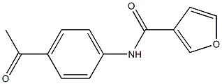 N-(4-acetylphenyl)-3-furamide Structure