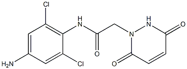 N-(4-amino-2,6-dichlorophenyl)-2-(3,6-dioxo-1,2,3,6-tetrahydropyridazin-1-yl)acetamide Struktur