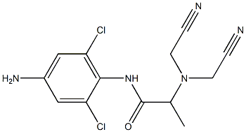 N-(4-amino-2,6-dichlorophenyl)-2-[bis(cyanomethyl)amino]propanamide