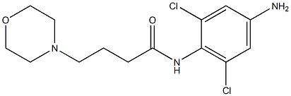 N-(4-amino-2,6-dichlorophenyl)-4-(morpholin-4-yl)butanamide Struktur