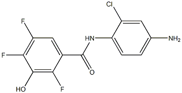 N-(4-amino-2-chlorophenyl)-2,4,5-trifluoro-3-hydroxybenzamide Structure