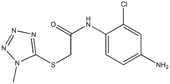 N-(4-amino-2-chlorophenyl)-2-[(1-methyl-1H-1,2,3,4-tetrazol-5-yl)sulfanyl]acetamide Struktur