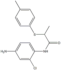 N-(4-amino-2-chlorophenyl)-2-[(4-methylphenyl)sulfanyl]propanamide Struktur
