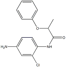 N-(4-amino-2-chlorophenyl)-2-phenoxypropanamide 化学構造式