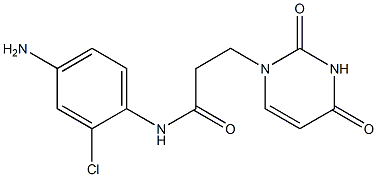 N-(4-amino-2-chlorophenyl)-3-(2,4-dioxo-1,2,3,4-tetrahydropyrimidin-1-yl)propanamide 化学構造式