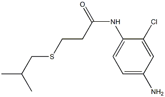 N-(4-amino-2-chlorophenyl)-3-[(2-methylpropyl)sulfanyl]propanamide