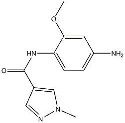 N-(4-amino-2-methoxyphenyl)-1-methyl-1H-pyrazole-4-carboxamide Struktur